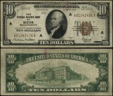 ✅🔸10$ dollars 1929 Brown Seal/ Federal Reserve Note / A BOSTON🔸✅ STATELE UNITE