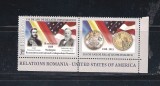 ROMANIA 2015 - 135 ANI RELATII DIPLOMATICE ROMANIA-SUA, VINIETA 1, MNH-LP 2083a