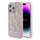 Cumpara ieftin Husa Guess PU G Cube MagSafe Zadni pentru iPhone 15 Pro Max Pink