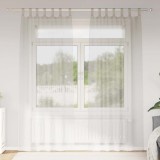 Perdele cu perdele 2 pcs Crem 140 x 225 cm Poliester
