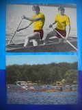 HOPCT LOT NR 479 SPORTIVI OLIMPICI CAIAC CANOE-RO -2 CARTI POSTALE-NECIRCULATE