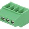 Regletă de conexiuni PCB unghi 90&deg; 2,54mm 4 piste 10A