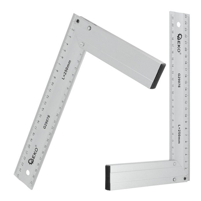 Echer de tamplarie din aluminiu, 250 mm, Geko G29076