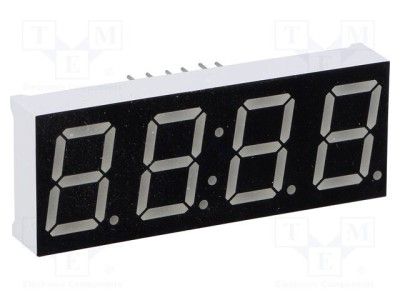 Afișaj LED 7 segmente 14,2mm 0,56 ambră 60mcd OPTO Plus LED foto