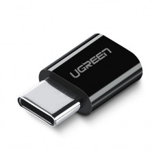Adaptor Ugreen, Micro USB to USB Type-C, Negru foto