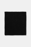 United Colors of Benetton o eșarfă cu l&acirc;nă culoarea negru, uni, 1344DU01M