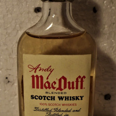 RARE WHISKY miniaturi MACDUFF, CL 4 GR, 43, ANI 70/80 IMPORTED SASSANO ITALY