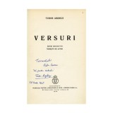 Tudor Arghezi, Versuri, 1936, cu dedicație