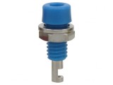 Soclu Banană 2mm 10A Albastră Panou &Icirc;nşurubare