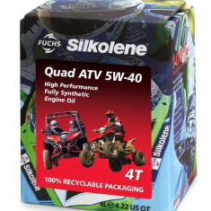 (PL) Ulei Strongikowy 4T 4T Silkolene Quad ATV SAE 5W40 4L SL JASO MA-2 Ambalaj bio-degradabil sintetic