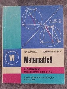 Matematica. Manual pentru clasa a 6-a - Ion Cuculescu foto