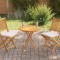 vidaXL Blat de masă rotund, 70 cm, lemn masiv de tec, 2,5 cm 48985