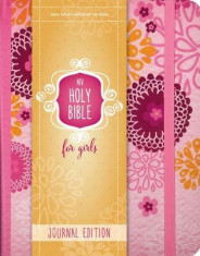 NIV Holy Bible for Girls, Journal Edition, Hardcover, Pink, Elastic Closure foto