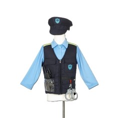 Vesta Politist cu accesorii pentru copii, 4-7 ani, Souza!