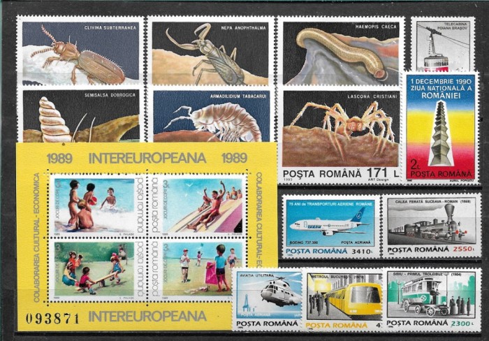 C5696 - lot timbre Romania nestampilate MNH