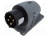 Conector alimentare AC, IEC 60309, IP44, 16A, 500V AC, 4 pini, AMPHENOL - 2CMA193299R1000