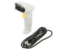Cititor de coduri de bare alb USB 1D