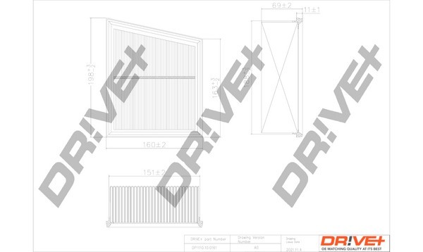 Dr!ve+ DP1110.10.0161 Filtru aer