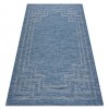 Covor SISAL PATIO 3071 grecesc țesute plate albastru inchis / bej, 175x270 cm