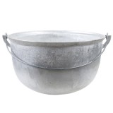 Ceaun tuci aluminiu alimentar 12L fund rotund Zilan EXT 8056