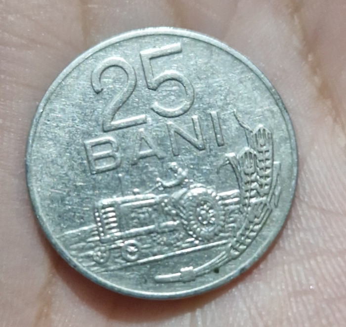 Moneda 25 bani - Republica Socialistă Rom&acirc;nia - 1966