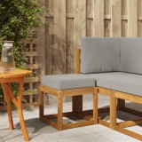 vidaXL Bancă de taburet Gri natural și deschis 43 x 43 x 37 cm 900659