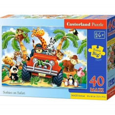 Puzzle 40 piese „Maxi Softies on Safari”