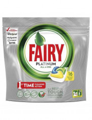 Tablete detergent pentru masina de spalat vase capsule Fairy Platinum All in One, 16 bucati foto