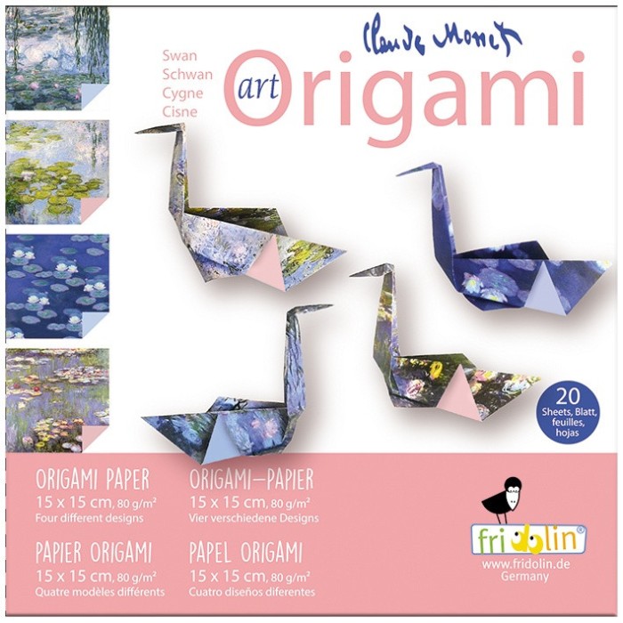 Origami lebede design Claude Monet, Fridolin