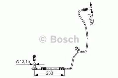 Conducta / cablu frana VW GOLF IV (1J1) (1997 - 2005) BOSCH 1 987 481 338 foto