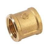 Fiting bronz tubular, mufa 1 inch pentru imbinarea tevilor