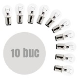Bec Auto P21/5W BAY15d 12V, 21/5W Carguard - Set 10 Bucati, Lumini Auto, Alb