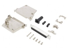 Conector D-Sub 37-Pini Mamă 45&deg; Lipire Cablu Gold