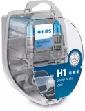 Set 2 becuri auto Philips H1 si W5W White Vision Ultra 12V 55W