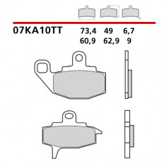 Placute frana brembo carbon ceramic 07KA10TT foto