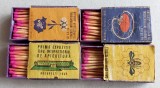 1965 Prima Expozitie de Apicultura - 4 cutii de chibrituri romanesti din lemn