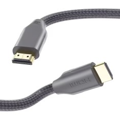 Cablu HDMI 2.0 Bomenya, 1.2 m, 8K, metal, nylon, gri