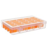 Cumpara ieftin Cutie organizator suruburi, transparenta, ASR-5048, 230 x 165 x 45 mm