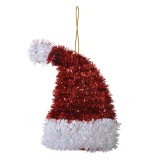 Cumpara ieftin Ornament brad Caciulita alba rosie 9x5x13 cm
