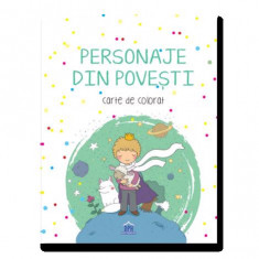 Personaje din povești - carte de colorat