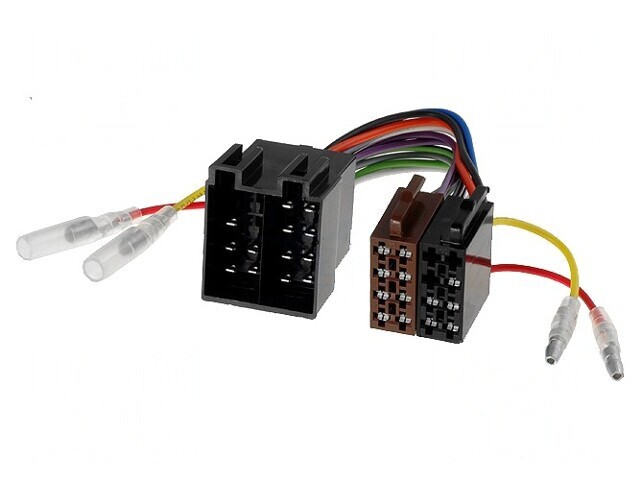 Conector ISO cu 2 Socluri și 2 Mufe + Cabluri PIN 13(5 8)