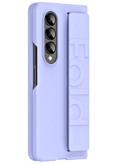 Husa de protectie pentru Samsung Galaxy Z Fold 4 cu maner de sustinere, Mov