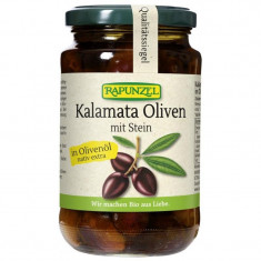 Masline Bio Kalamata Violet cu Samburi in Ulei Masline Extravirgin Rapunzel 335gr