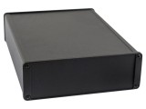Carcasă aluminiu neagră IP54 165x220x55mm