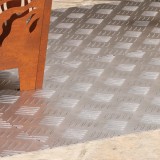 vidaXL Plăci Striate Antiderapante Aluminiu 100x50cm Argintiu (Set 4 Buc) - Siguranță Sporită Scări Interioare/Exterioare