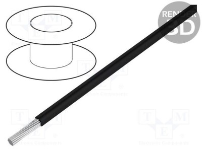 Cablu EcoGen&amp;reg; EcoWire 14AWG MPPE negru - ALPHA WIRE foto