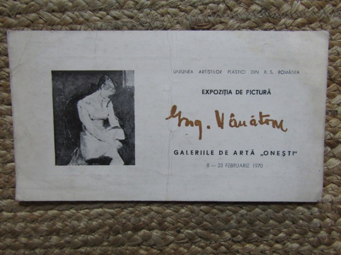 CATALOG EXPOZITIE GHEORGHE VANATORU 1970