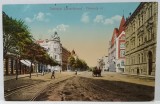 TIMISOARA , STRADA HUNYADY , CU LINIILE DE TRAMVAI , CARTE POSTALA ILUSTRATA , 1915