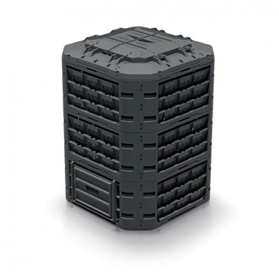Compostor de gradina, 950 L, negru, Compogreen, Vario foto