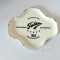 Tavita de fier emailat veche vintage reclama la FALDA 1002, 16.5x14x1cm
